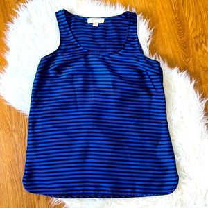 Michael Kors, black and blue striped tank top